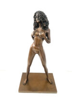 Bronzefigur von Raymondo -Bronze Akt - Exotische Schönheit durchlaufend nummeriert 30/30 – Bild 2