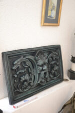 Bronzefigur-25kg schweres Bronze Relief aus antiker Form abgegossen – Bild 3