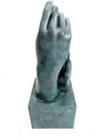 Skulptur "Die Kathedrale" (1908) Bronzeskulptur signiert Rodin auf Bronzesockel – Bild 3