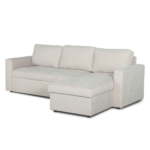 Sinus Schlafsofa mit Chaiselongue und Stauraum in beige, Rechts Und Links Wendbar – Bild 6