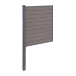 Finley WPC-Sichtschutzzaun Mittelmodul - H: 150 x L: 95 cm - Braun