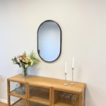 Sofie - Spiegel, Oval mit schwarzem Rahmen 50 x 80 cm – Bild 2