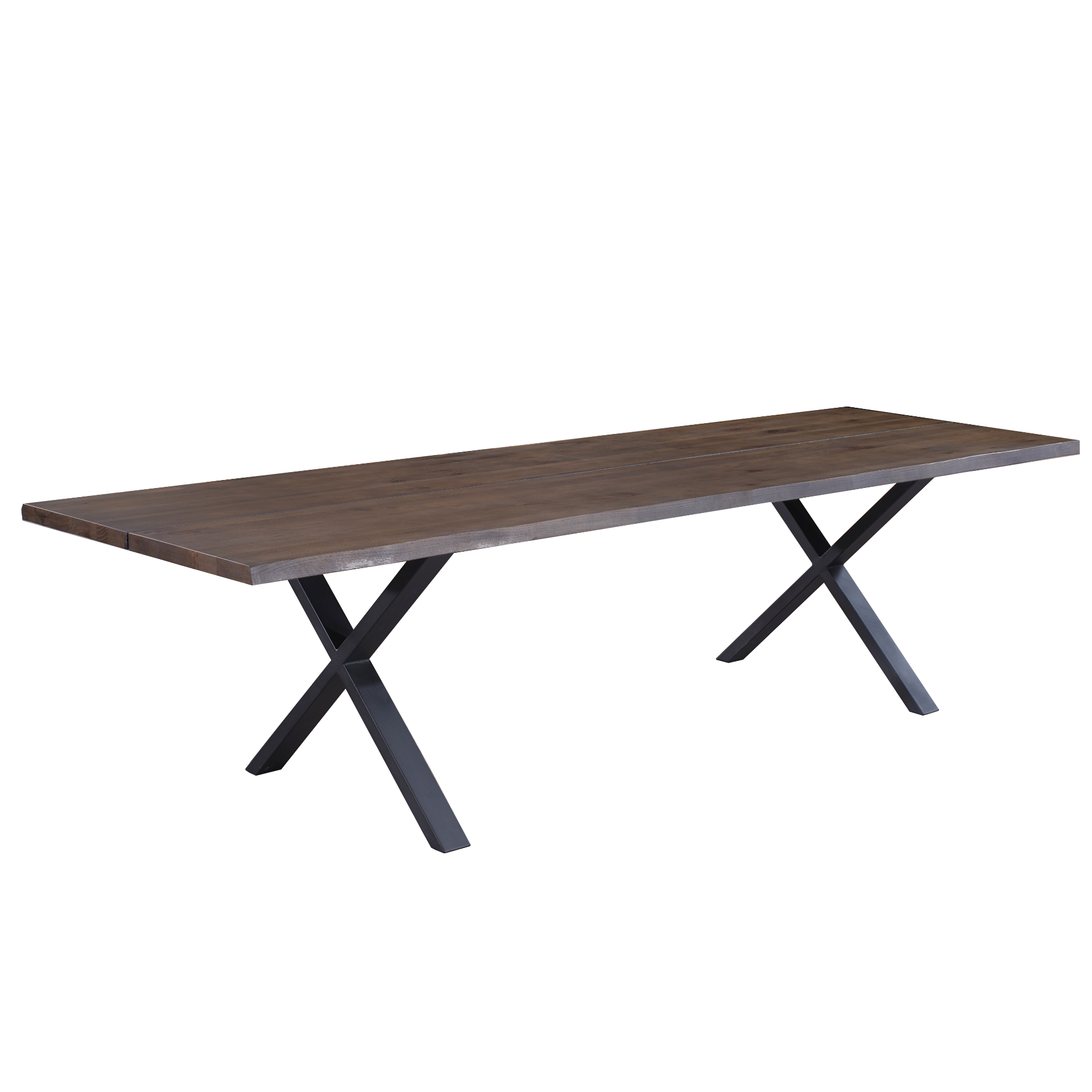Susanroeget300cm_4 Susan - Esstisch, Eiche Massiv, Räuchereiche, 300x95 Cm (Vorbereitet Für Ansteckplatten) – Bild 1