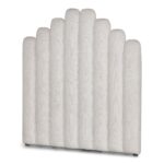 Viola Kopfteil 140x143 cm aus beigem Stoff – Bild 2