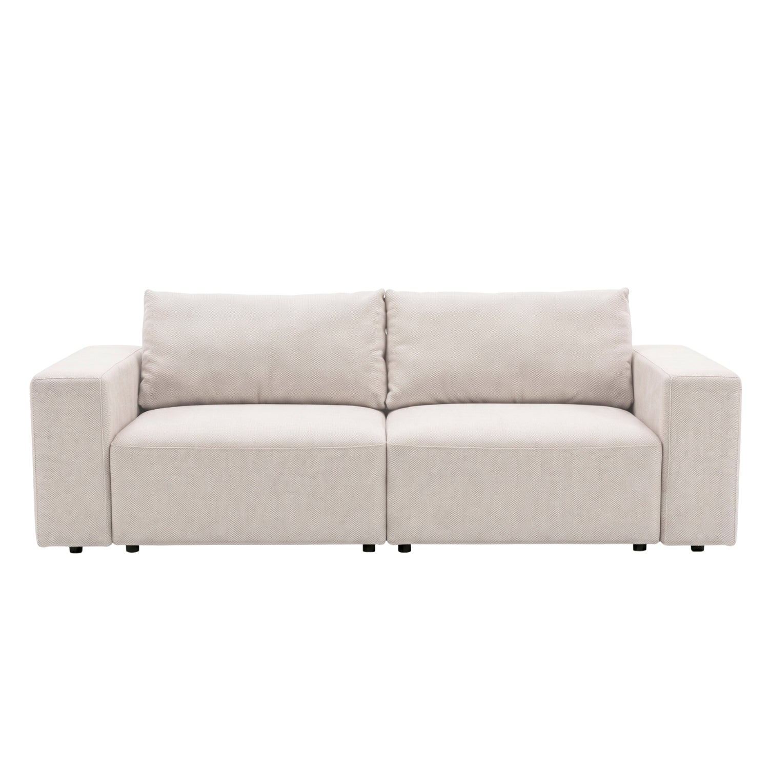 a5c02e1b623ffb12289ac79933bd9465 Noelle Schlafsofa aus beigem Stoff – Bild 1