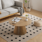 Lewis Latten-Couchtisch Ø90 in Eichenfurnier – Bild 4