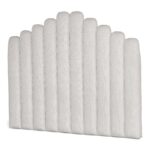 Viola Kopfteil 180x143 cm aus beigem Stoff – Bild 2