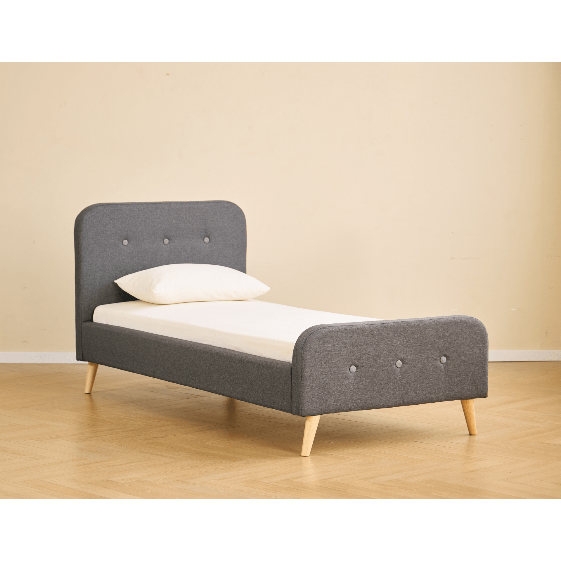 b52cc177bbaebe5b470cf5356a78b1fd Christian Bettgestell in grau 90x200 cm – Bild 1