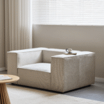 Hailey Sessel in Beige L: 136 × T: 100 × H: 64 cm – Bild 5