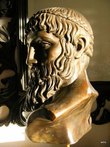bueste_zeus-1 Poseidon Bronze Büste - Griechische Mythologie auf Sockel – Bild 1