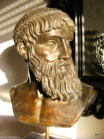 Poseidon Bronze Büste - Griechische Mythologie auf Sockel – Bild 2