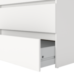 Maise Kommode 70x138x41 cm mit 6 Schubladen in weiß – Bild 7
