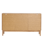 Havana Eiche Glas Anrichte/Schrank mit 3 Türen - 80x40x140 cm – Bild 7