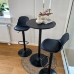 Sandie - Barhocker Drehbar und Höhenverstellbar, Schwarz in Schwarz – Bild 2