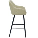 Carlo Barhocker - Beige mit Armlehnen 65 cm – Bild 2