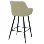 Carlo Barhocker - Beige mit Armlehnen 65 cm – Bild 3