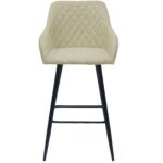 Carlo Barhocker - Beige mit Armlehnen 65 cm – Bild 5
