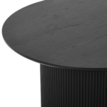 Martina Couchtisch aus schwarzem Melamin Ø80 cm – Bild 3