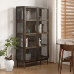 Havanna Räuchereiche Vitrine mit 2 Türen -180x40x100 cm – Bild 3