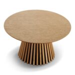 Lewis Latten-Couchtisch Ø90 in Eichenfurnier – Bild 5