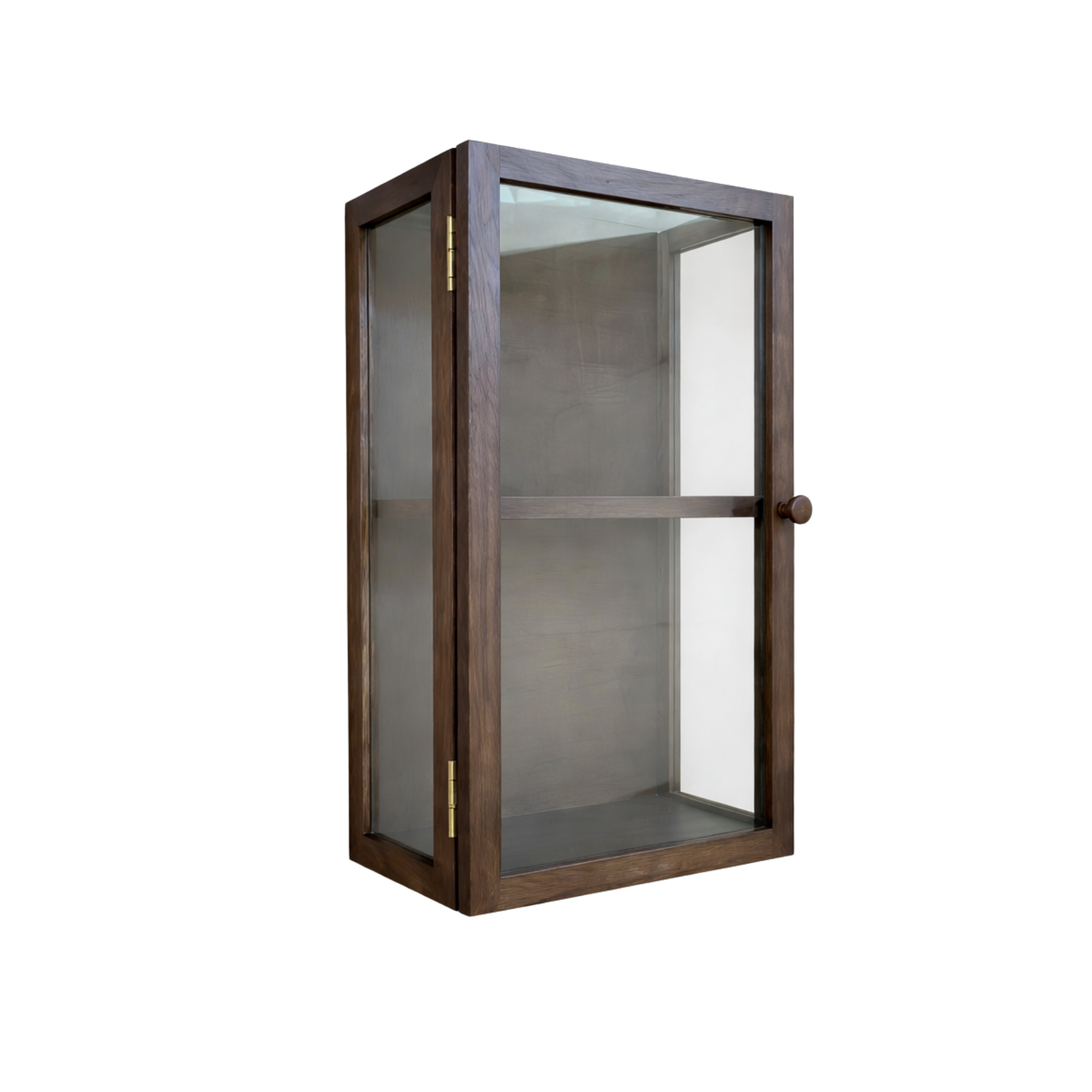 e1ad828903154727b15619844542845f Piper wandhängender Vitrinenschrank60x40x20 cm Eiche geräuchert – Bild 1