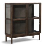 Havanna Vitrine in Räuchereiche mit 2 Türen - 110x40x100 cm – Bild 4