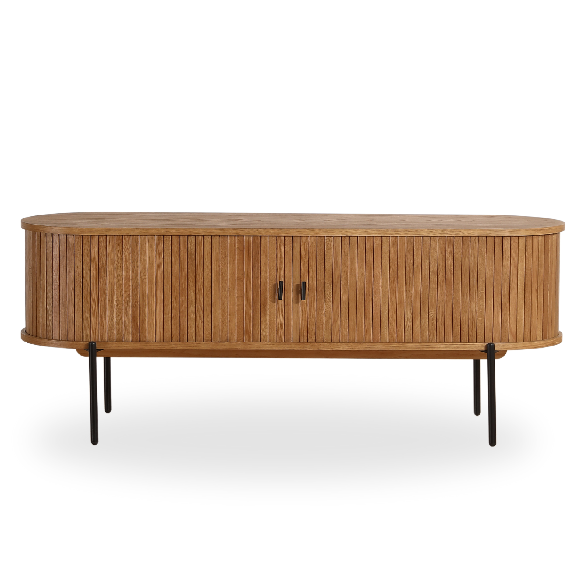 eg-tvbord_1 Florence Jalousi TV-Tisch mit Lamellen in Eiche 138x40x55 cm – Bild 1