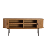 Florence Jalousi TV-Tisch mit Lamellen in Eiche 138x40x55 cm – Bild 9