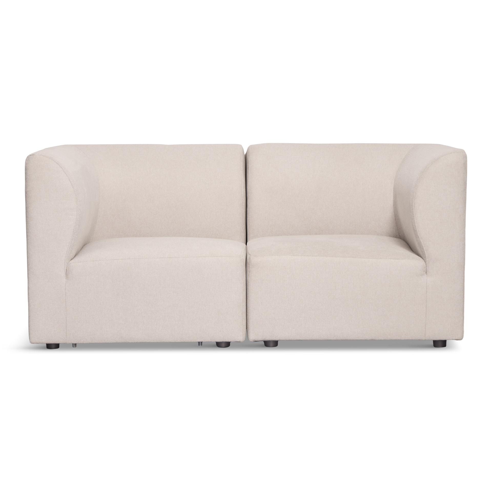 emiliabeige_10 Emilia Modulsofa in Beige, 2 Module L: 158 x T: 79 x H: 72 cm – Bild 1