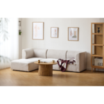 Emilia Modulsofa in Beige, 3 Module mit rechter und linker Chaiselongue L: 243 x T: 158 x H: 72 cm – Bild 4