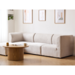 Emilia Modulsofa in Beige, 3 Module mit rechter und linker Chaiselongue L: 243 x T: 158 x H: 72 cm – Bild 3