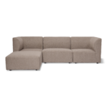 Emilia Modulsofa in Sand, 3 Module mit rechter und linker Chaiselongue L: 243 x T: 158 x H: 72 cm – Bild 5