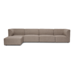 Emilia Modulsofa in Sand, 4 Module mit rechter und linker Chaiselongue L: 328 x T: 158 x H: 72 cm – Bild 3