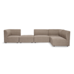 Emilia Modulsofa in Sand, 4 Module mit rechter und linker Chaiselongue L: 328 x T: 158 x H: 72 cm – Bild 4