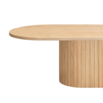 Bobby - Ovaler Couchtisch 120x55x45 cm Eiche – Bild 2