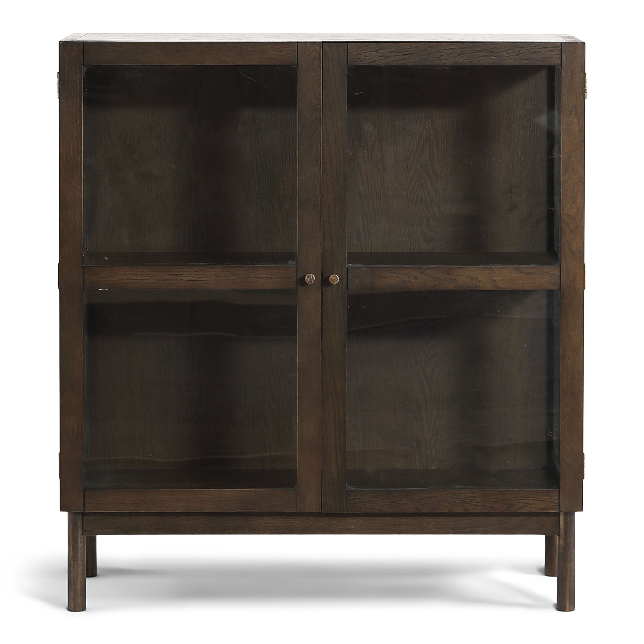 fd10697e74b2e9a753050ccfd7adff40 Havanna Vitrine in Räuchereiche mit 2 Türen - 110x40x100 cm – Bild 1
