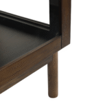 Havanna Eiche Glas Anrichte/Schrank in Räuchereiche mit 3 Türen - 80x40x140 cm – Bild 5