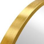 Julia - Runder Spiegel mit Gold-/Messingfarbenem Rahmen Ø50 cm – Bild 4