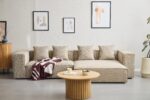 Hailey – Rechtsseitiges Chaiselongue-Modulsofa sand mit 2 Modulen L: 294 x T: 148 x H: 65 cm – Bild 2