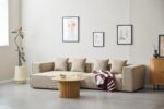 Hailey - Sitzelement für Modulsofa, Mittelmodul in sand L: 121 X T: 100 X H: 65 cm – Bild 3