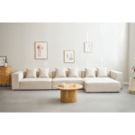 Hailey - Sitzelement für Modulsofa, Mittelmodul in Beige L: 121 X T: 100 X H: 65 cm – Bild 2