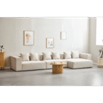 Hailey - Modulsofa mit Récamiere, rechts in Beige mit 3 Elemente L: 415 X T: 148 X H: 65 cm – Bild 2