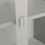 Herman Glas Vitrine - Weißes Metall - 110x40x140cm – Bild 2