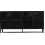 Herman Vitrine - Schwarzes Metall/Glas - 170x40x85cm – Bild 3