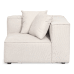Hailey - Wohnlandschaften, Modulsofa in Beige mit 4 Elemente - Chaiselongue, links L: 368 X T: 247 X H: 65 cm – Bild 8