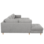 Brandy - U-Sofa - nach rechts gewendet - grau - mit Chaiselong - L: 360 x T: 211 x H: 78 cm – Bild 8