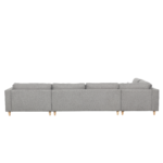 Brandy - U-Sofa - nach rechts gewendet - grau - mit Chaiselong - L: 360 x T: 211 x H: 78 cm – Bild 6