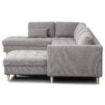 Brandy - U-Sofa - nach rechts gewendet - grau - mit Chaiselong - L: 360 x T: 211 x H: 78 cm – Bild 7