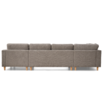 Jennifer rechtsgewandtes U-Sofa in Sand mit Chaiselongue - L: 300 x T: 208 x H: 82 cm – Bild 10