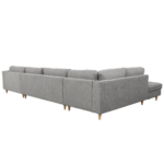 Brandy - U-Sofa - nach rechts gewendet - grau - mit Chaiselong - L: 360 x T: 211 x H: 78 cm – Bild 3
